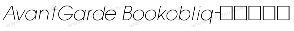AvantGarde Bookobliq字体转换